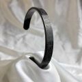 Ayatul Kursi Cuff Bangles For Women Men Stainless Steel Simple Carve Bangle Messager Islam Muslim Arabic Style Jewelry.