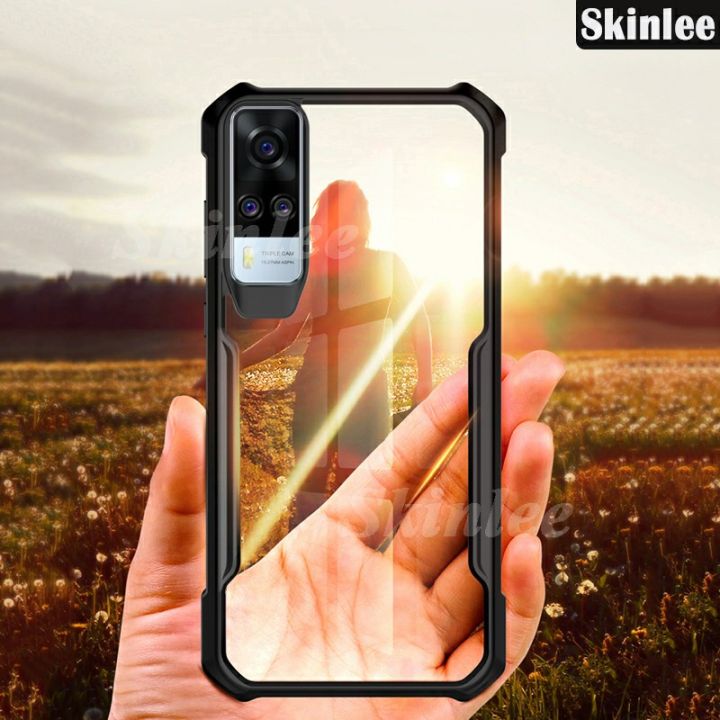 Xundd For Vivo Y51 2020 / Vivo Y53S 4G / Vivo Y31 Shockproof Anti-drop Shell TPU & PC Back Transparent Cover Bumper Phone Case