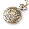 Alice in Wonderland Theme Bronze Retro Quartz Pocket Watch Collectible Vintage Fob Watches Kids Charm Xmas Brithday Gift. 
