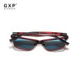 GXP Brand Square Retro Gradient Polarized Sunglasses Women Men Carbon Fiber Pattern Design Outdoor Sports Eyewear.