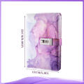 cover Password notebook Lightweight design A5 size Inner page combination Lock journal for Office supplies School supplies. 