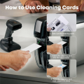 Card Printer Cleaning Kit, Credit Card Reader Cleaner, 3 Printer Cleaning Pens and 20 CR80 Cleaning Cards Easy Install Easy to Use. 