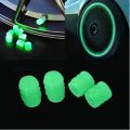 2 Pcs- Valves Tire Valves Caps Universal Luminous Valves Nozzles Stem Cover Decor for motorcycle bicycle and car.