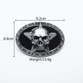 Lotjunsen vintage belts, skulls, pentagrams, fashion trends, personality, youth trousers, foreign trade cowhide belts. 