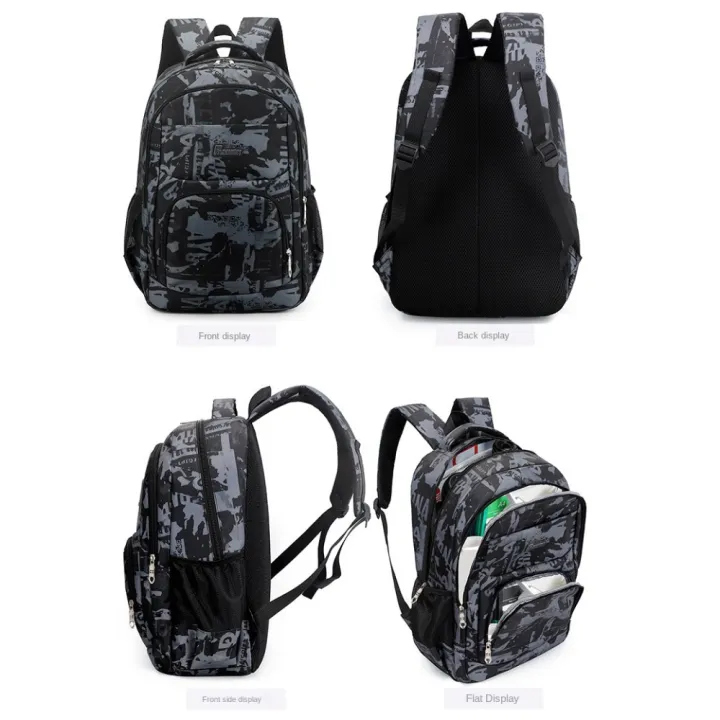 Trendy%20Nylon%20Versatile%20Backpack%20Grey%20Green%20Blue%20Khaki%20Large%20Capacity%20School%20Student%20Backpack%20Washable%20Waterproof%20Travel%20Bag%20Unisex%20-%20Image%203