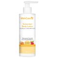 WishCare SPF50 Sunscreen Body Lotion - Broad Spectrum - UVA & UVB Protection with No White Cast - With Carrot Seed & Raspberry - For Men & Women - 200 Ml. 
