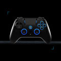 QRD Spark N5 Wireless Controller for PS4 PS3 PS2 IOS Android PC Hall Effect 9-color LED lights Vibration effect PS4 Gamepad.