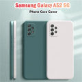 Original For Samsung Galaxy A52 5G Silicone Full Cover Case Dirt resistant Phone Case Cover. 