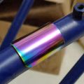 Bicycle Sticker Electroplating Protector for Folding Bike Frame Rear Fork Accessories.