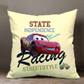 Disney Decorative Pillowcase Cushion Cover Car Lightning McQueen Sofia Princess Pillow Case Cartoon Gift 40x40cm 45x45cm.