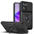 Lereach For OPPO A77 5G Thick Armor Mobile Phone Case TPU+PC Hard Ring Car Ring Bracket Shockproof Back Cover Camera Protection. 