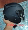 Yohe Matt Black Halfface Helmet For Riding Bike 882-B. 