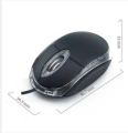 USB 3D Optical Mouse - Black - Wireless Mouse High Quality USB Mouse 2.0 3D LED Optical Wheel Wired Mouse for PC/Laptop/Notebook.