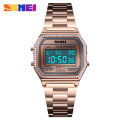 SKMEI SK1474F RoseGold Stainless Steel Digital Watch For Women - RoseGold. 