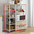 Kitchen Storage Cabinet Shelf Organizer with Utility Kitchenware Open Rack. 