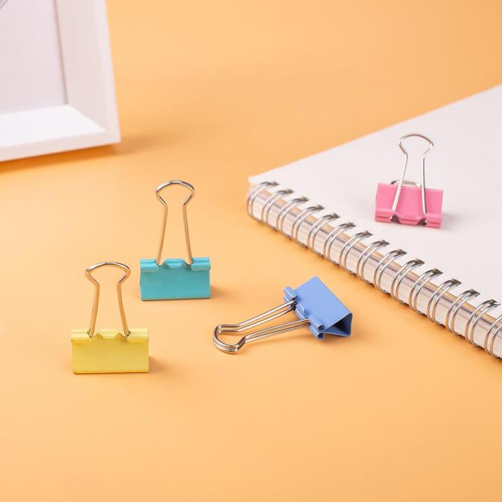 Deli%20E8555A%20Colourful%20Binder%20Clips%2019mm%20Pack%20of%2040%20-%20Image%203