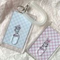 【Best value for money】 Photocard Holder Kpop Idol Card Holder Transparent Photo Sleeves Portable ID Bus Card Protector Pendant Keychain Qoddess. 