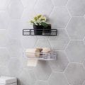 Toilet Storage Rack Bathroom Shelf No-Drill Shelf Shower Wall Mounted Shelf Bracket Bathroom Accessory Organizer Shampoo-Best Gadgets. 