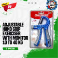Adjustable Hand Grip Exerciser with Monitor 10 to 40 kg- Regal Sports. 