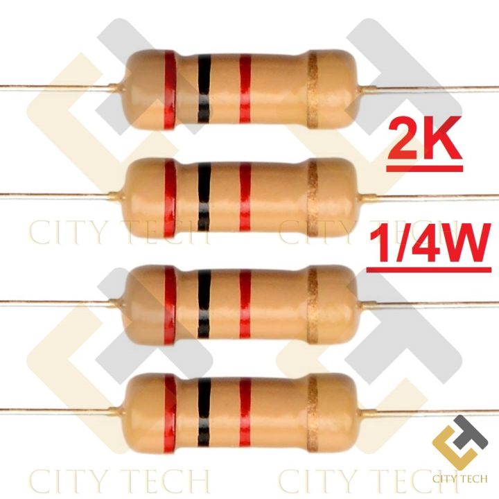 100Pcs%202K%20Resistor%202K%20Ohm%20Carbon%20Film%20Resistor%202K%201/4W%20Resistance%200.25%20Watt%205%25%20Tolerance%20Fixed%20Resistors%20-%20Image%202
