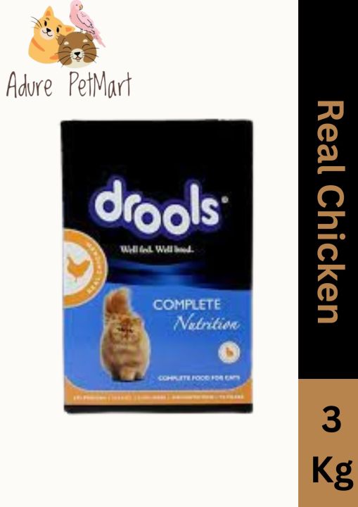 Drools Adult  Cat Food, Real Chicken Flavour 3 Kg