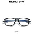 New Anti Blue Ray Reading Glasses Comfortable Durable TR90 Rectangular Frame Presbyopia Hyperopia Lens Diopter From +100 To +400. 