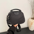 New Portable Nylon Cloth with Cowhide Shoulder Bag. 