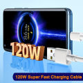Original Xiaomi 6A 120W 67W 33W USB Type C Cable Turbo Charger Wire Mi 13 12 11 Pro Redmi Note 13 12 Pro Plus POCO F5 BlackShark. 