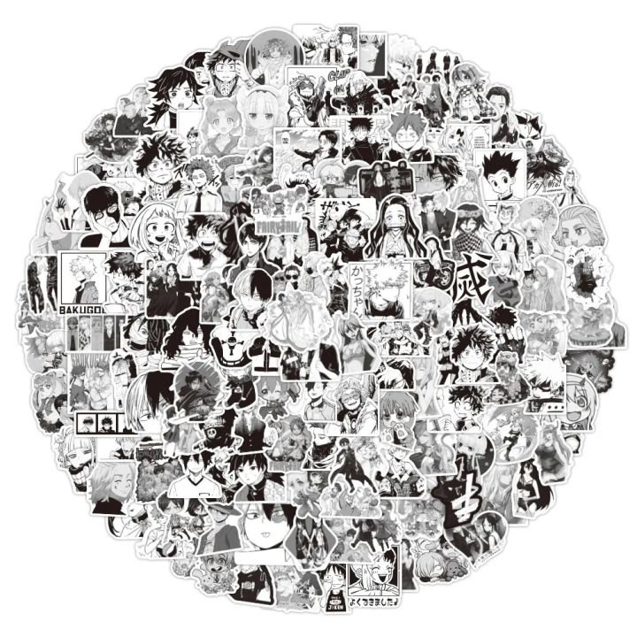 10/30/50PCS%20Black%20And%20White%20Anime%20Mixed%20Graffiti%20Sticker%20Tokyo%20Avengers/My%20Hero%20Academia/Demon%20Slayer%20Waterproof%20Sticker%20Wholesa%20-%20Image%203