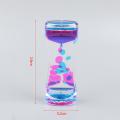 Double Color Sand Hourglasses Liquid Anxiety Relief Liquid Motion Bubble Timer. 