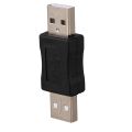 10X USB A Male to Male Connector Adapter Black. 