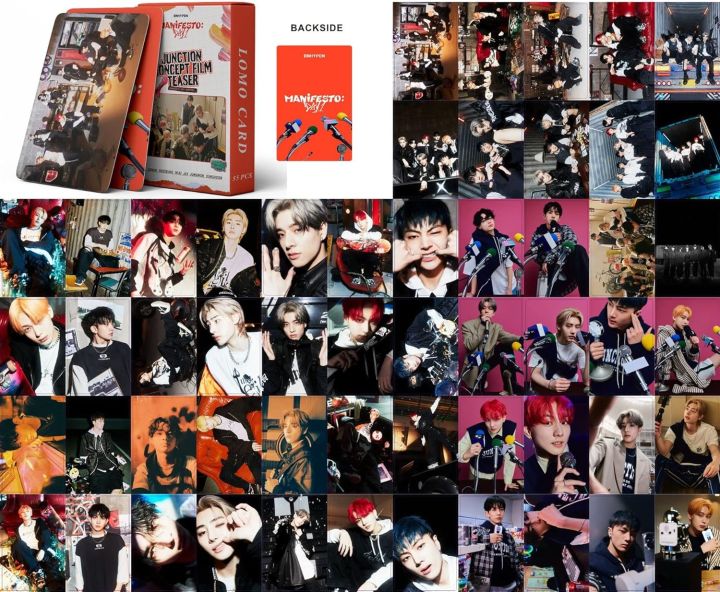 ENHYPEN 55pcs ENHYPEN Lomo Cards ENHYPEN MANIFESTO: DAY 1 Album Lomo Cards Enhypen Poster Cards for Fans