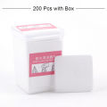 200/400Pcs Lint-Free Wipes Glue Remover Pads Lint-Free Paper Manicure Napkins Cotton Eyelash Glue Cleaning Cosmetic Pad Makeup. 