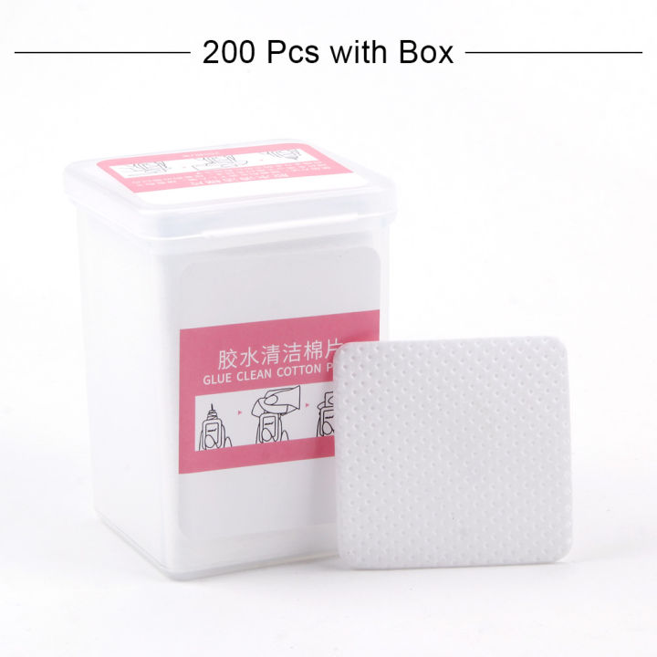 200/400Pcs%20Lint-Free%20Wipes%20Glue%20Remover%20Pads%20Lint-Free%20Paper%20Manicure%20Napkins%20Cotton%20Eyelash%20Glue%20Cleaning%20Cosmetic%20Pad%20Makeup%20-%20Image%207