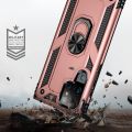For Samaung Galaxy S22 Ultra 5G Shockproof TPU + PC Protective Case with 360 Degree Rotating Holder(Black). 