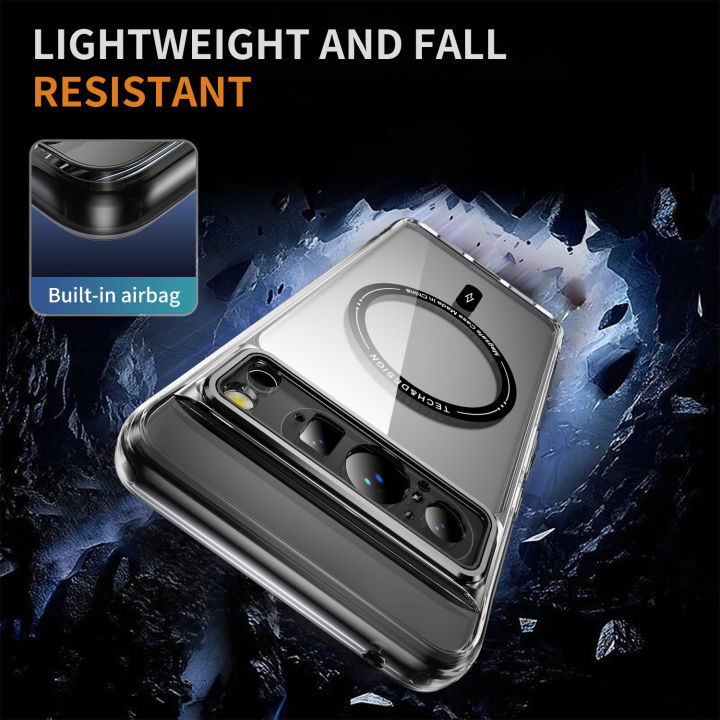 Alien%20Metal%20Button%20Transparent%20Shockproof%20Phone%20Case%20For%20Google%20Pixel%208%20Pro%20Wireless%20Magnetic%20Camera%20Lens%20Hole%20Protection%20Back%20Cover%20-%20Image%202