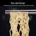 Chopsticks Reusable Metal Chopsticks 304 Stainless Steel Chopsticks Set Square Non-slip Dishwasher Safe Premium Quality Lightweight Reusable Chop Sticks Japanese Korean Laser Engraved 5 Pairs Gift Set.