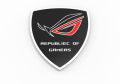 Asus ROG gamer metal logo belief sticker for phone computer case black/white.