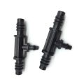 5-Pcs Reducer Tee Connector to Join 8/11mm or 9/12 mm Garden Hose Pipe with 4/7mm Tube for Setup Gardening Drip Irrigation or Watering System..
