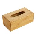 Bamboo Tissue Box with Multifunction Pumping Paper Mapkin Tray for Creative Napkin Paper, Toilet Paper, Kitchen Storage. 