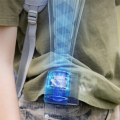USB Portable Personal Hanging Waist Fan 4500MAh Recharge Wearable Electric Fan Outdoor Sports Air Conditioner Fan.