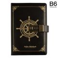 Vintage Diary with Lock B6 PU Cover Vintage Notebook 3. 