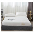 GC Full Fitted Solid Color Bed Sheet Ice Silk Bed Cover Breathable Soft Comfortable Bed Set size specifications.