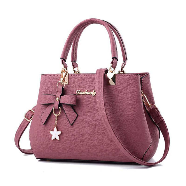 Bag2023New%20Korean%20Style%20Fashionable%20Autumn%20and%20Winter%20Bow%20Women's%20Bag%20Portable%20Shoulder%20Bag%20Messenger%20Bag%20Saffiano%20Bag%20Mother%20Bag%20-%20Image%202