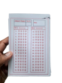 Omr sheet/ Mcq sheet I A6 size (30 slot)  - For SSC & HSC  or any school exam preparation. 