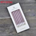 6pcs Long Thin Cake Candles Metallic Birthday Candles Long Thin Candles In Holders for Birthday Party Wedding Cake Decorations. 