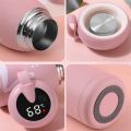 Christmas Gifts Mass Portable Coffee Mugs In-Car Tea Water Thermos Bottle Smart Insulation Cup Temperature Display Vacuum Flasks. 