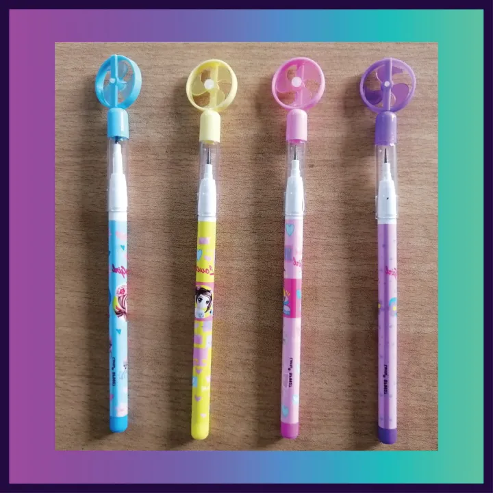 Fancy%20Pen%20Pencil%20with%20attractive%20toy%20fan%20as%20cap%20(Pack%20Of%2010)%20-%20Image%202