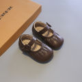Girl 2023 Spring and Autumn New Princess for Children 1 to 3 Years Old Non slip Small Leather Soft Sole Baby Walking Shoes. 