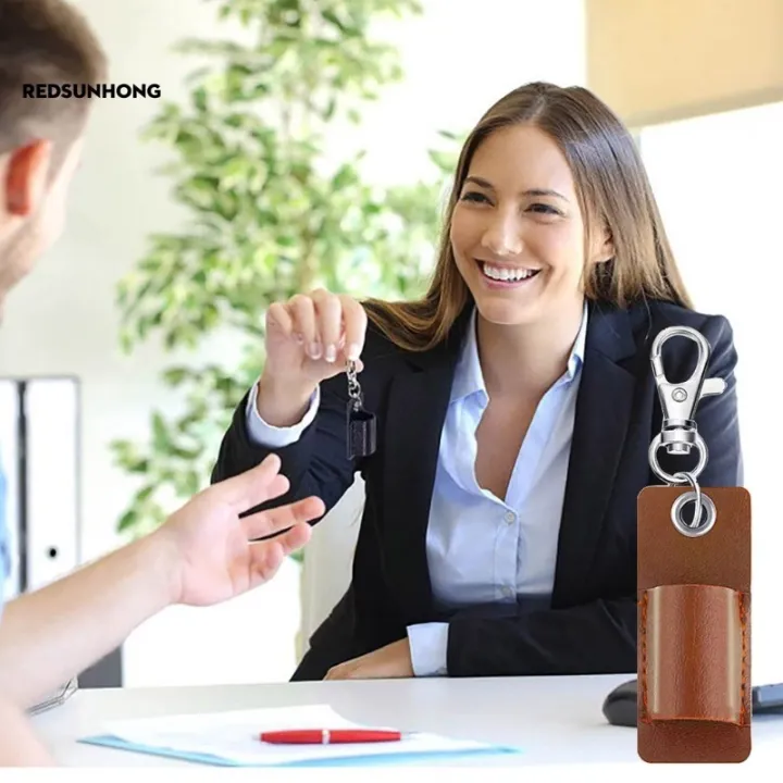 Portable%20-%20Lanyard%20Pen%20Holder%20Keychain%20-%20Faux%20PU%20Leather%20-%20Retro%20-%20Pen%20Protector%20Keyring%20-%20Business,%20Organizer%20Accessories%20Gift%20For%20Man%20-%20Anti-lost%20-%20Image%202
